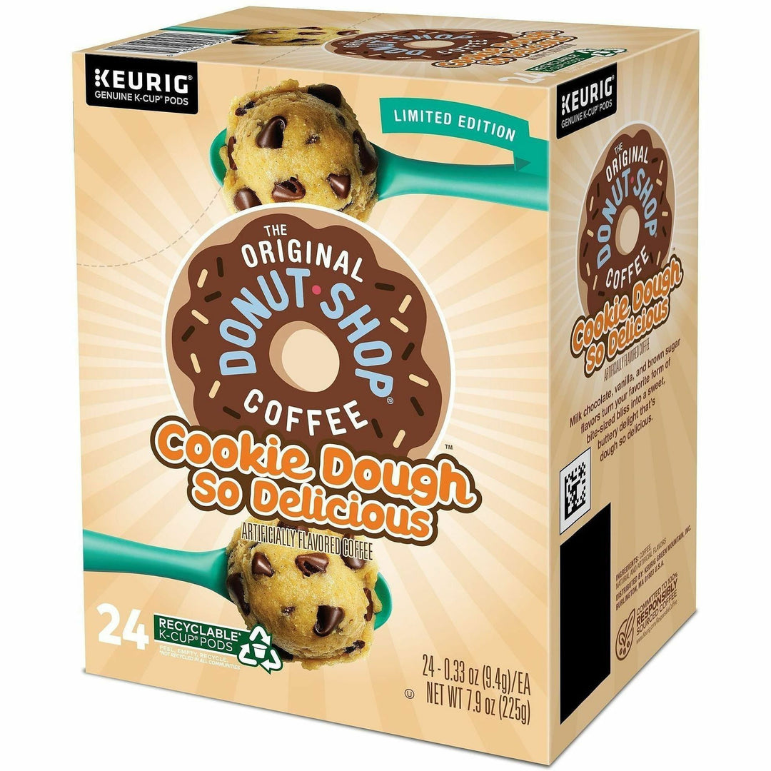 Image of The Original Donut Shop® 9534 Cookie Dough So Delicious K-Cups, Light, 24 K-Cup, K-Cup, Pod, Cookie Dough So Delicious, Kosher, 4 / Carton