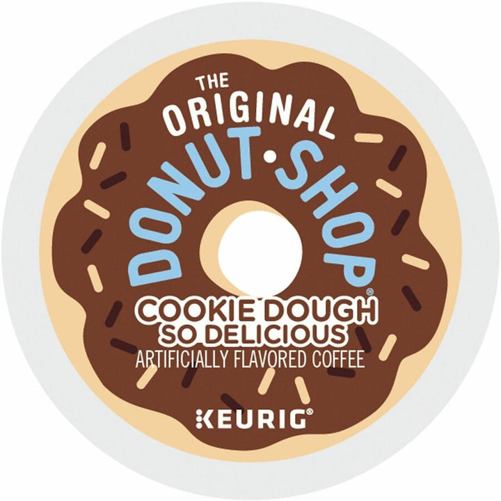 Image of The Original Donut Shop® 9534 Cookie Dough So Delicious K-Cups, Light, 24 K-Cup, K-Cup, Pod, Cookie Dough So Delicious, Kosher, 4 / Carton