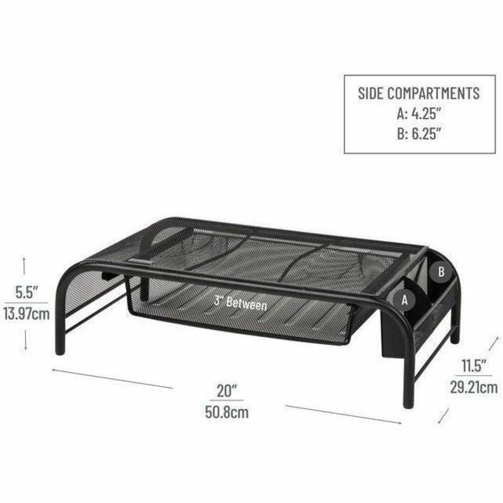 Image of Mind Reader MESHMONSTA Monitor Stand and Organizer