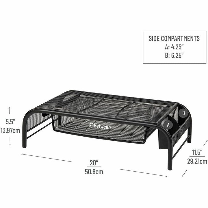 Image of Mind Reader MESHMONSTA Monitor Stand and Organizer