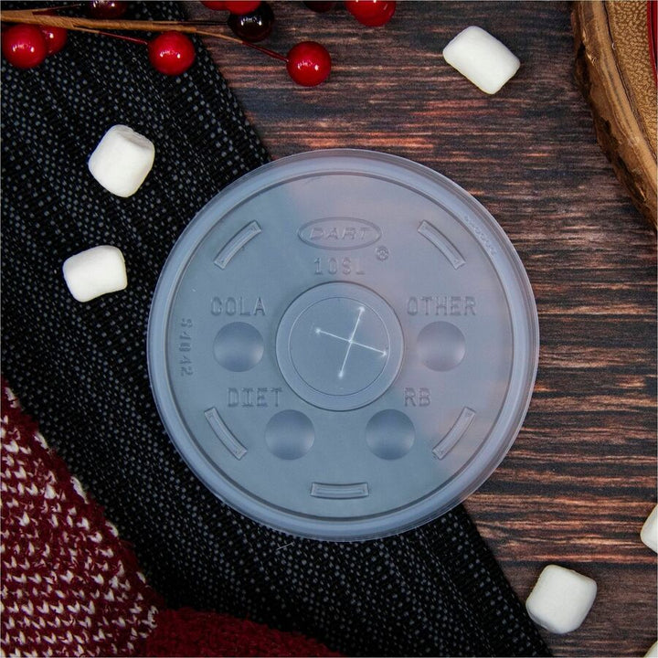 Image of Dart 10SLCT Straw-Slotted Cup Lids