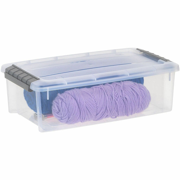 Image of IRIS Stack & Pull 300008 6.2 QT Stack-and-Pull Storage Tote