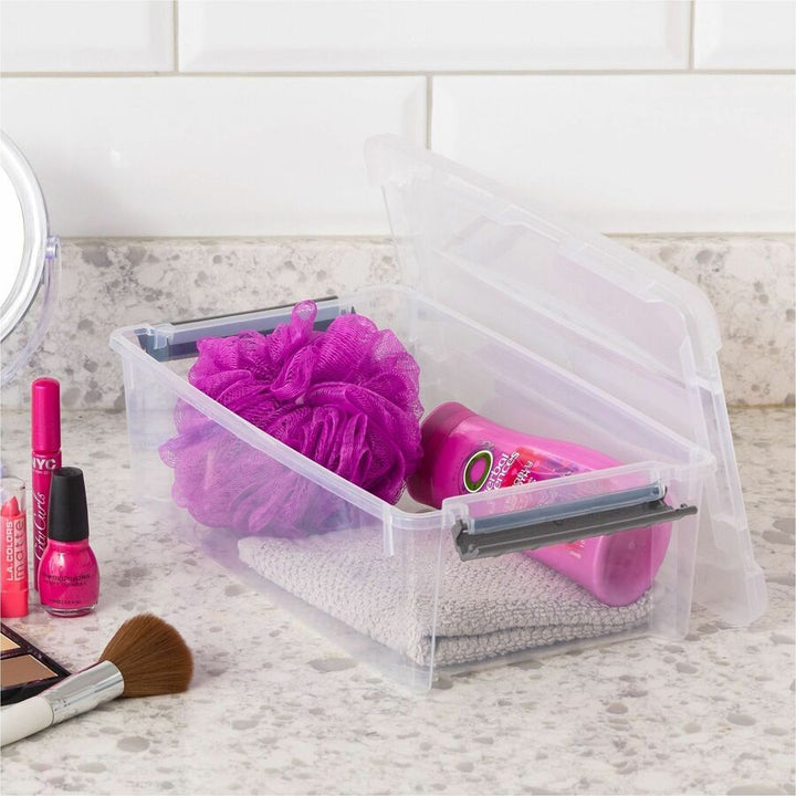 Image of IRIS Stack & Pull 300008 6.2 QT Stack-and-Pull Storage Tote