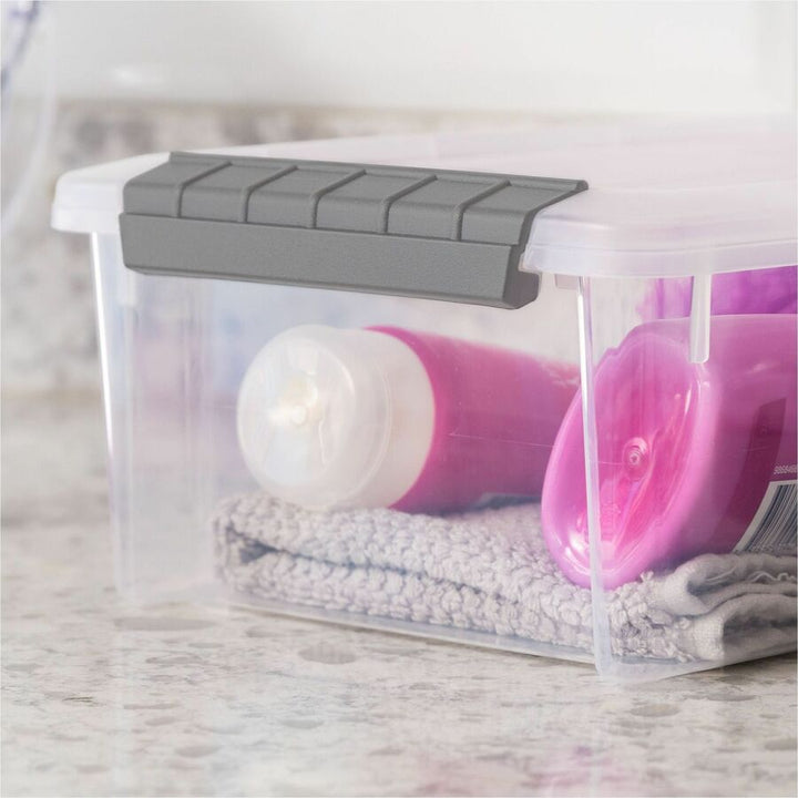 Image of IRIS Stack & Pull 300008 6.2 QT Stack-and-Pull Storage Tote