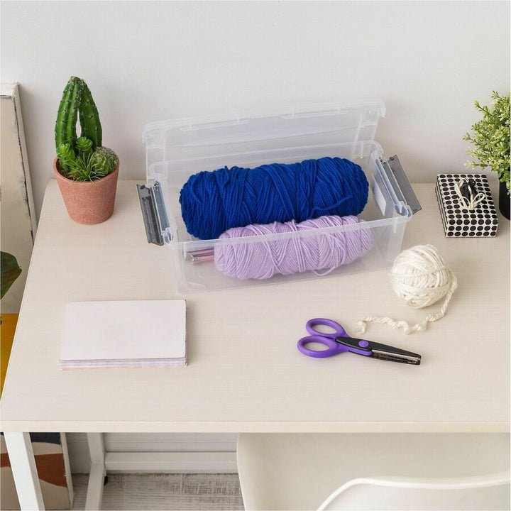 Image of IRIS Stack & Pull 300008 6.2 QT Stack-and-Pull Storage Tote