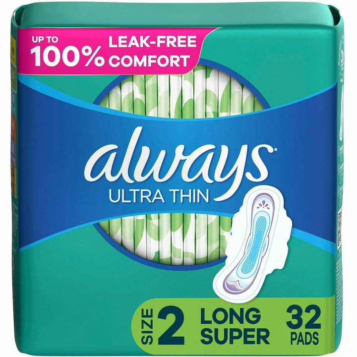 Image of Always 97020CT Flexi-Wing Ultra Thin Pads, Size 2, With Wings, Super, Anti-leak, Unscented, Odor-absorbing, Comfortable, 3 / Carton