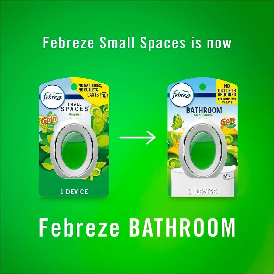 Image of Febreze 05528 Small Spaces Disposable Air Fresheners, 0.3 fl oz (0 quart), Gain Original, 45 Day, Long Lasting, Odor Neutralizer, 2 / Pack
