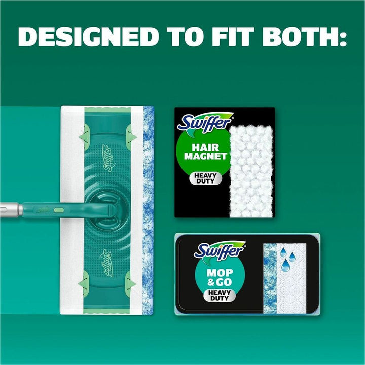 Image of Swiffer 76471CT Sweeper HvyDty Mop Cloths, Gain Original Scent, Heavy Duty, Blue, 10 Cloths/Pack, 6 / Carton