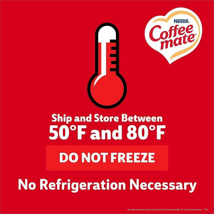 Image of Coffee mate 40283 Liquid Creamer Singles, Original, Hazelnut, Italian Sweet Creme, Vanilla Caramel Flavor, 1 Serving, 1 Carton