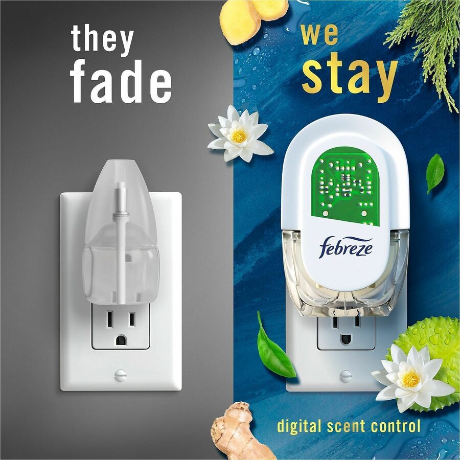 Image of Febreze 13835 FadeDefy PLUG Air Freshener, 2.63 oz, Ocean, 50 Day, Odor Neutralizer, 3 / Pack