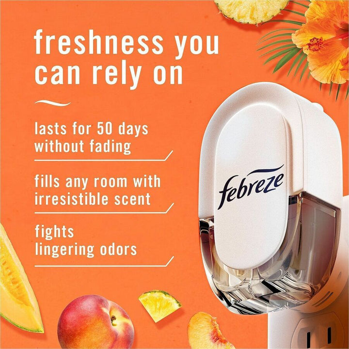 Image of Febreze 13843 FadeDefy PLUG Air Freshener, 2.63 oz, Hawaiian Aloha, 50 Day, Odor Neutralizer, 3 / Pack