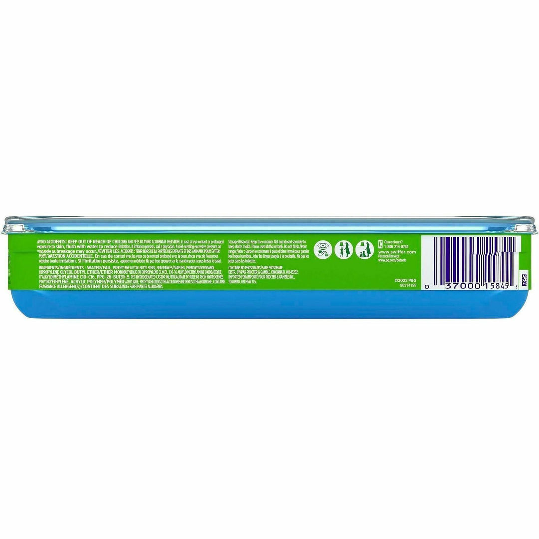 Image of Swiffer 55311 Sweeper Wet Mop Cloths, Lavender Scent, 8" W x 10" Length, Textured, White, 12 / Box