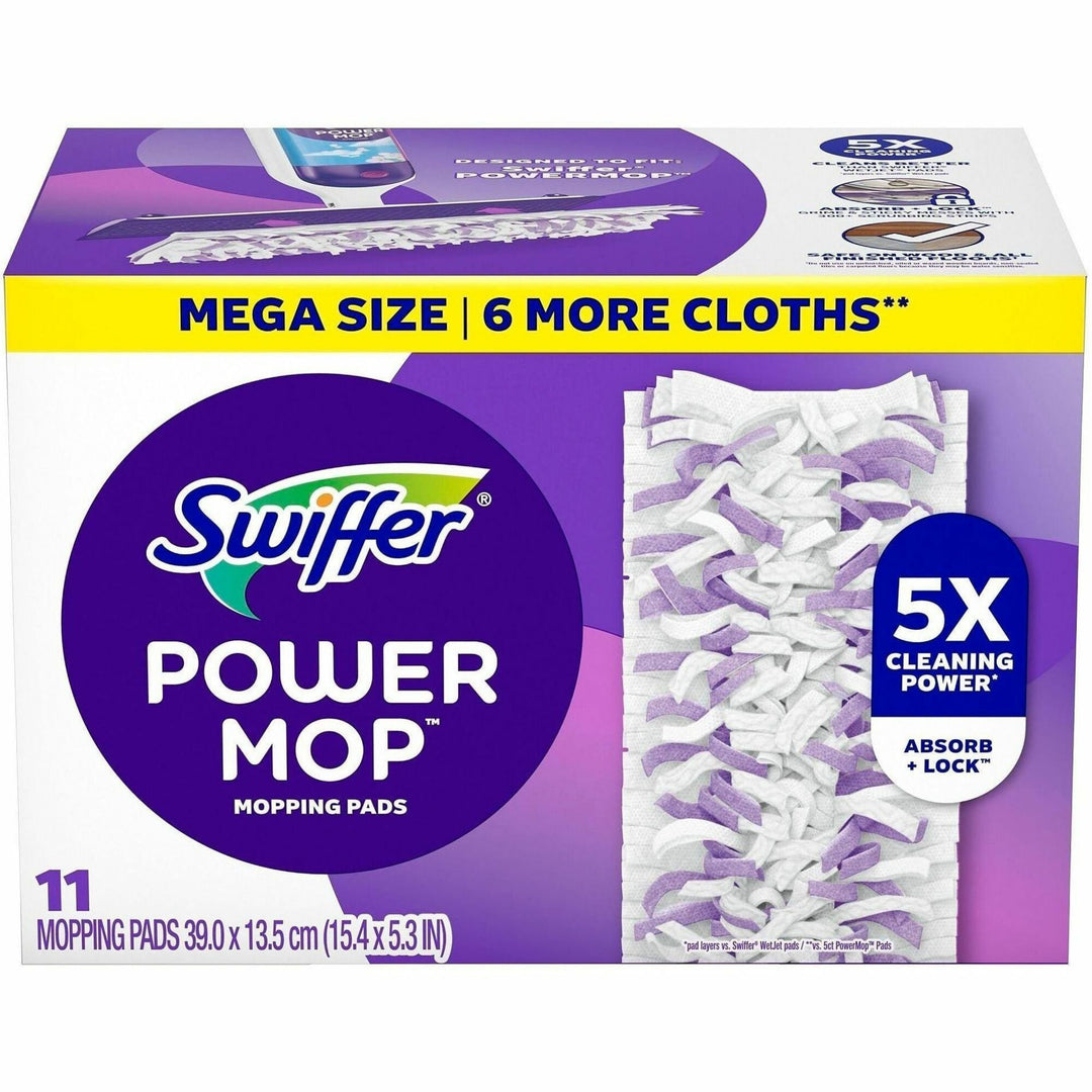 Image of Swiffer 12868CT Powermop Mopping Pads, Purple, 11 Pads/Box, 2 / Carton