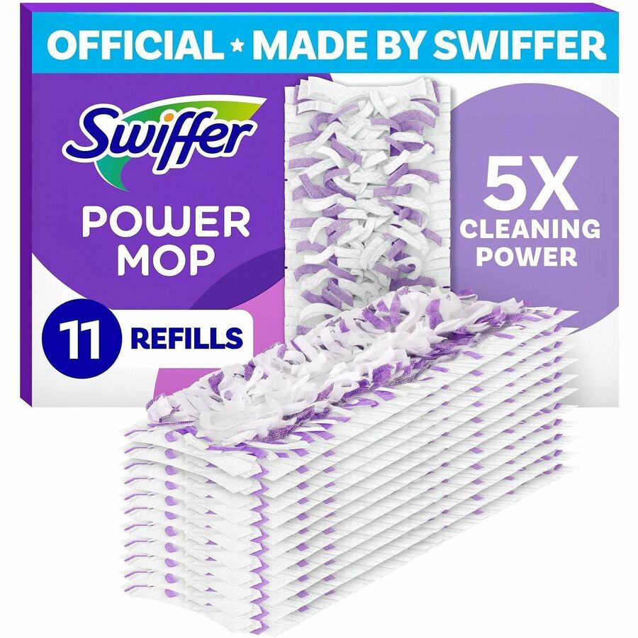 Image of Swiffer 12868CT Powermop Mopping Pads, Purple, 11 Pads/Box, 2 / Carton