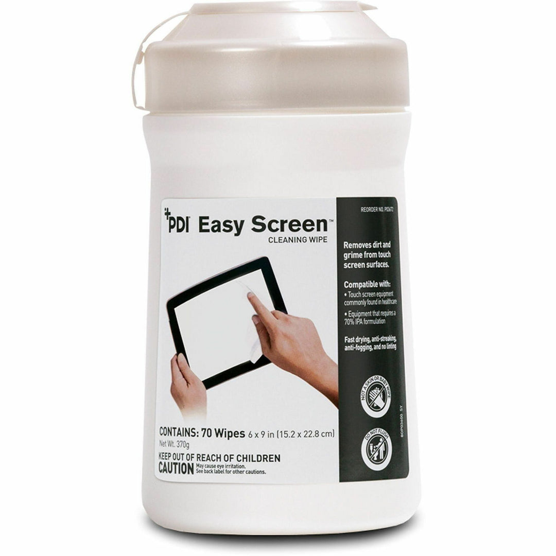 Image of Sani Professional® Pdi Easy Screen Cleaning Wipes, 1-Ply, 9 X 6, Unscented, White, 70/pack