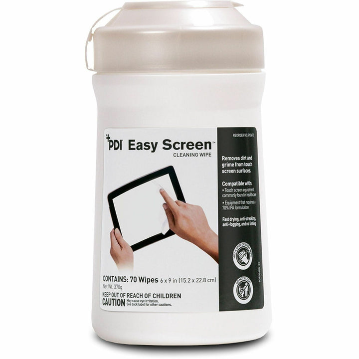 Image of Sani Professional® Pdi Easy Screen Cleaning Wipes, 1-Ply, 9 X 6, Unscented, White, 70/pack