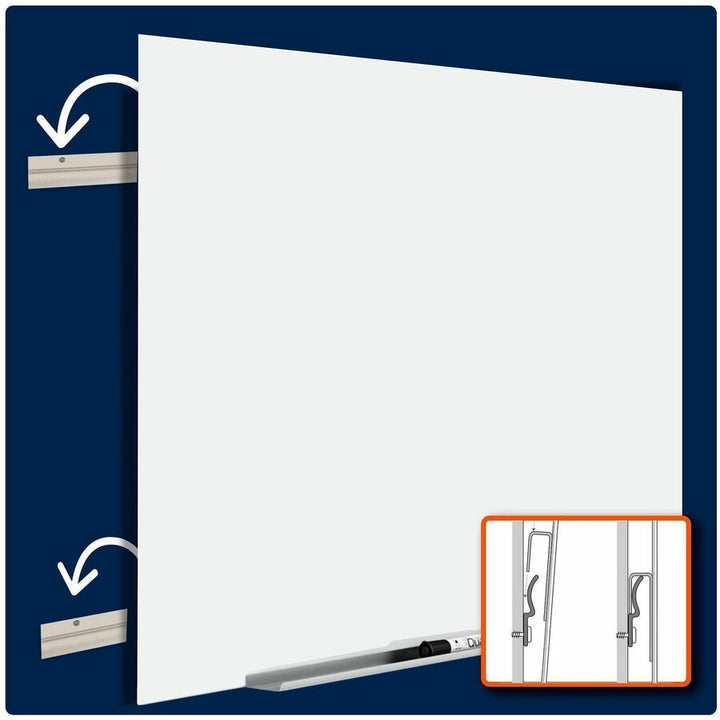 Image of Quartet Q14735F01IMW InvisaMount Anti-Glare Dry-Erase Board