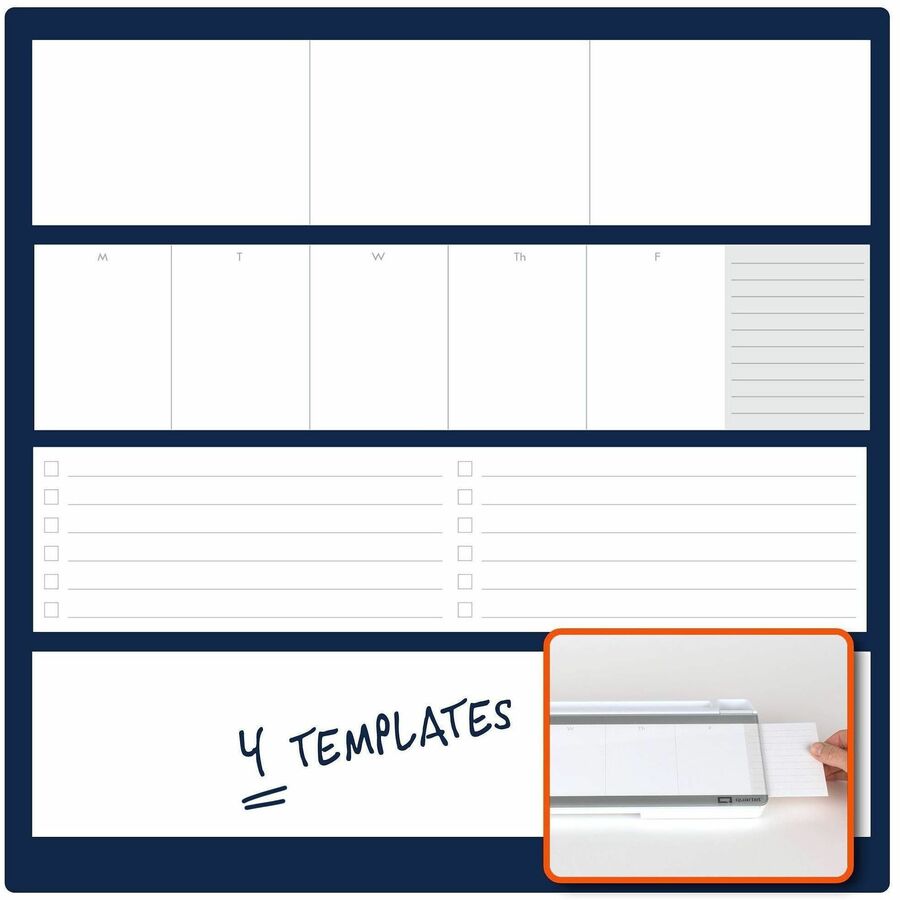 Image of Quartet Q090F04 Flip-Top Glass Dry-Erase Desktop Pad