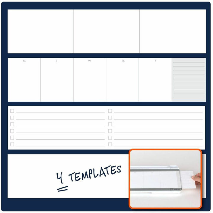 Image of Quartet Q090F04 Flip-Top Glass Dry-Erase Desktop Pad