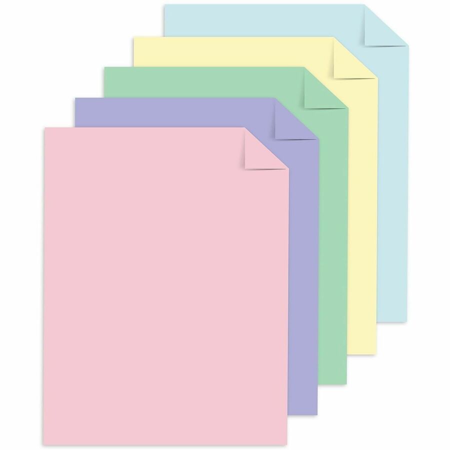 Image of Neenah 91803 Assorted Pastel Cardstock, Heavyweight, Pastel, 50 / Pack