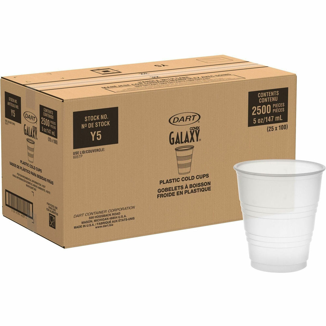 Image of SOLO® Cold Cups, Plastic, 5oz., 2500/CT, Translucent