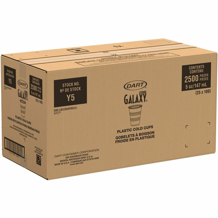 Image of SOLO® Cold Cups, Plastic, 5oz., 2500/CT, Translucent