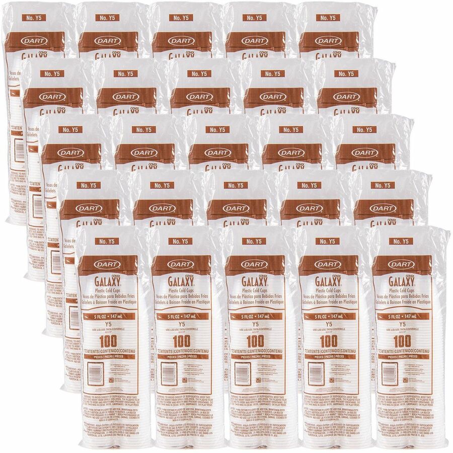 Image of SOLO® Cold Cups, Plastic, 5oz., 2500/CT, Translucent