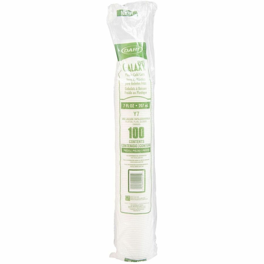 Image of SOLO® Cold Cups, Plastic, 7oz., 2500/CT, Translucent
