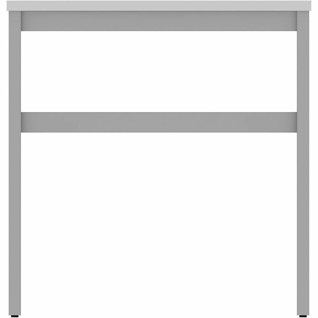 Image of Lorell 16284 Table Base, Powder Coated H-shaped, Silver Base, 28.50" H x 71.60" W x 29.10" Depth, Metal Base Material, 1 Each