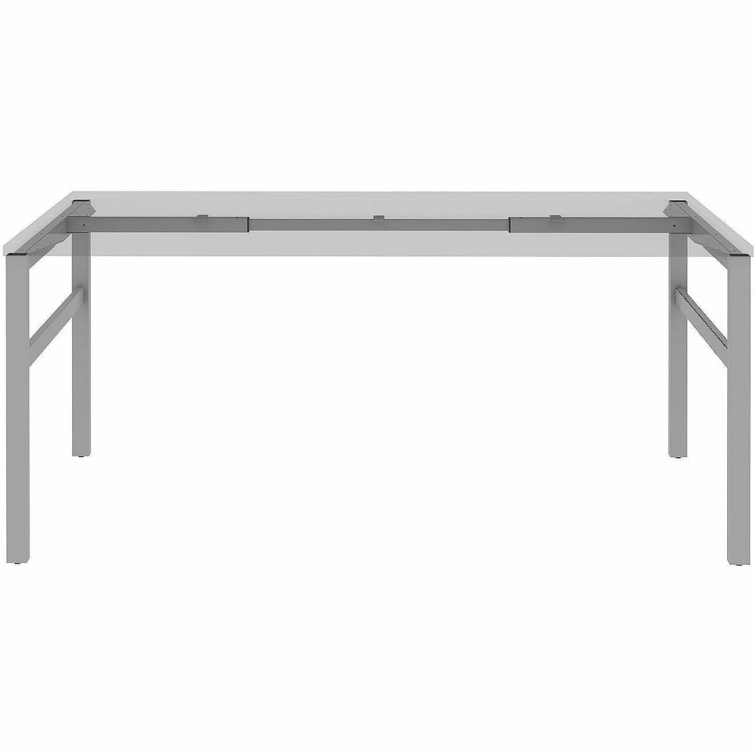 Image of Lorell 16284 Table Base, Powder Coated H-shaped, Silver Base, 28.50" H x 71.60" W x 29.10" Depth, Metal Base Material, 1 Each