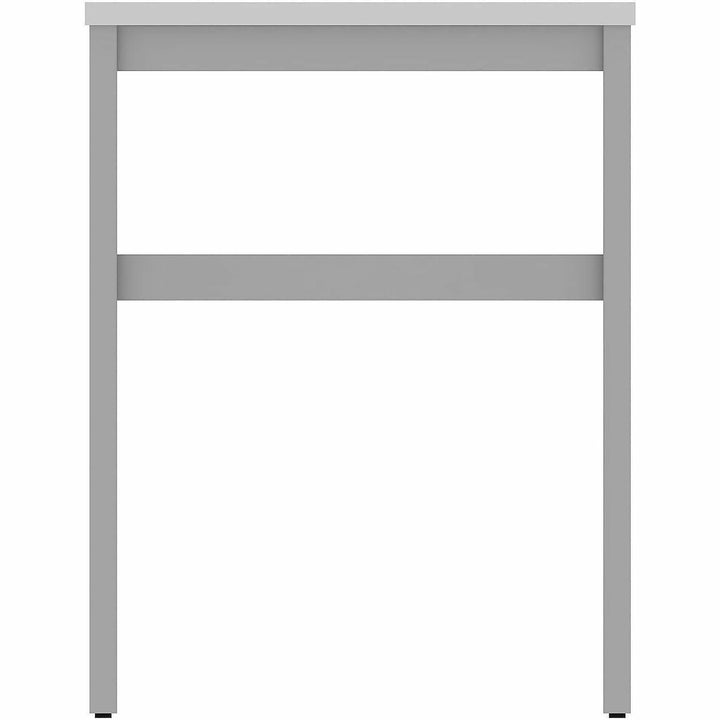 Image of Lorell 16283 Table Base, Powder Coated H-shaped, Silver Base, 28.50" H x 71.60" W x 23.20" Depth, Metal Base Material, 1 Each