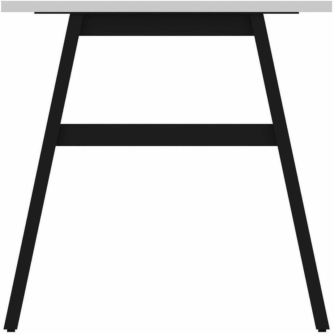 Image of Lorell 16287 Table Base, Powder Coated A-shaped, Black Base, 28.50" H x 71.60" W x 29.10" Depth, Metal Base Material, 1 Each