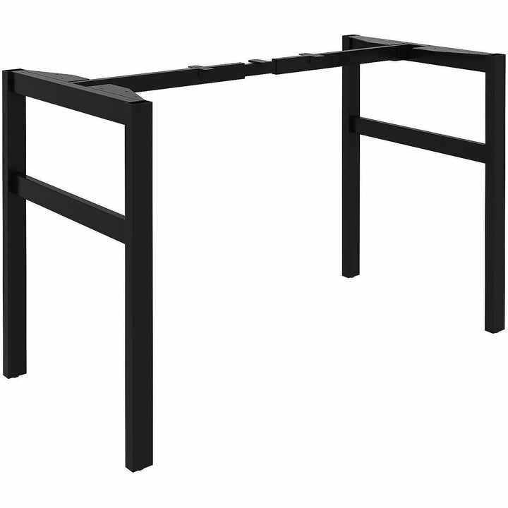 Image of Lorell 16280 Table Base, Powder Coated H-shaped, Black Base, 28.50" H x 71.60" W x 23.20" Depth, Metal Base Material, 1 Each
