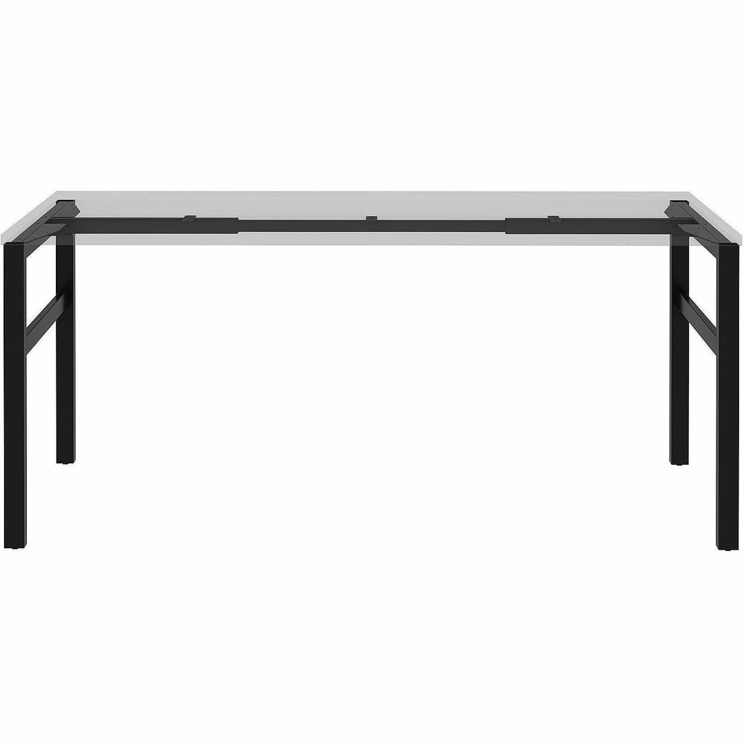 Image of Lorell 16280 Table Base, Powder Coated H-shaped, Black Base, 28.50" H x 71.60" W x 23.20" Depth, Metal Base Material, 1 Each