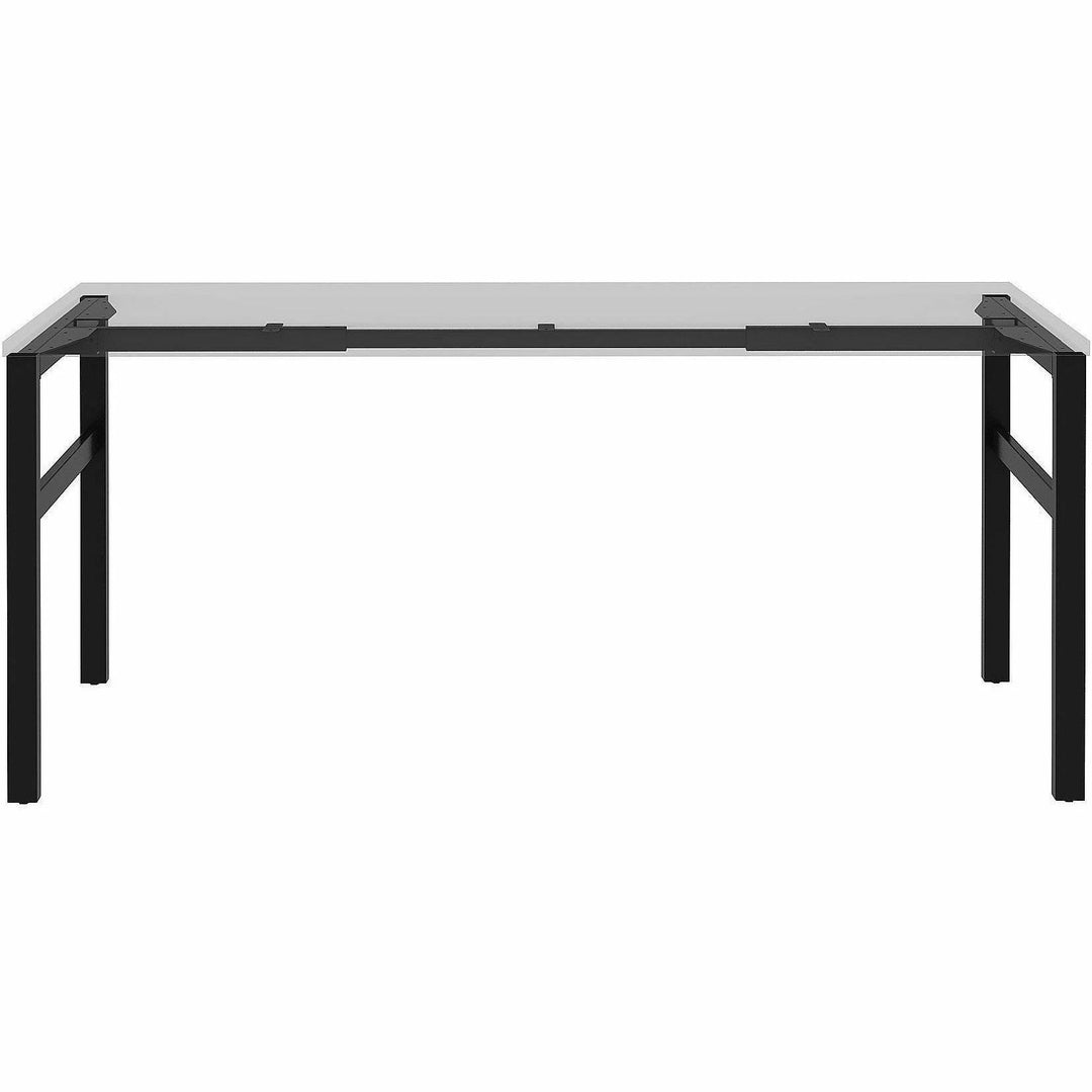 Image of Lorell 16280 Table Base, Powder Coated H-shaped, Black Base, 28.50" H x 71.60" W x 23.20" Depth, Metal Base Material, 1 Each