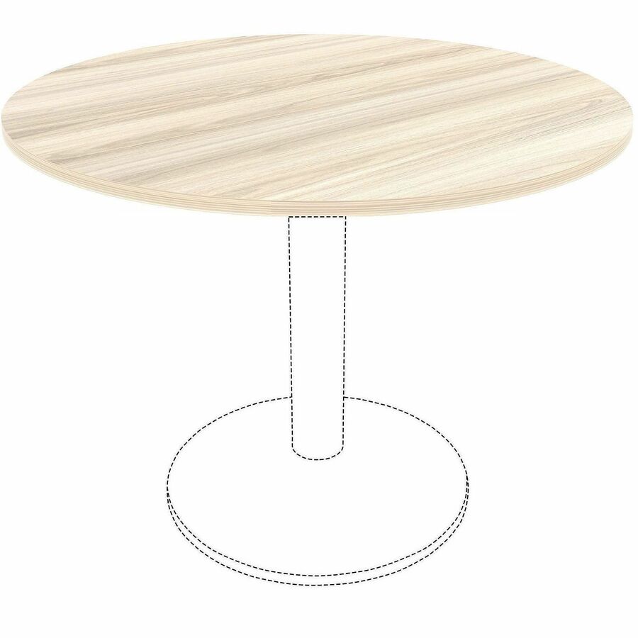 Image of Lorell 66361 Essentials Hospitality/Conference Round Table Top, Round Top, Assembly Required, Modern Elm, 1 Each