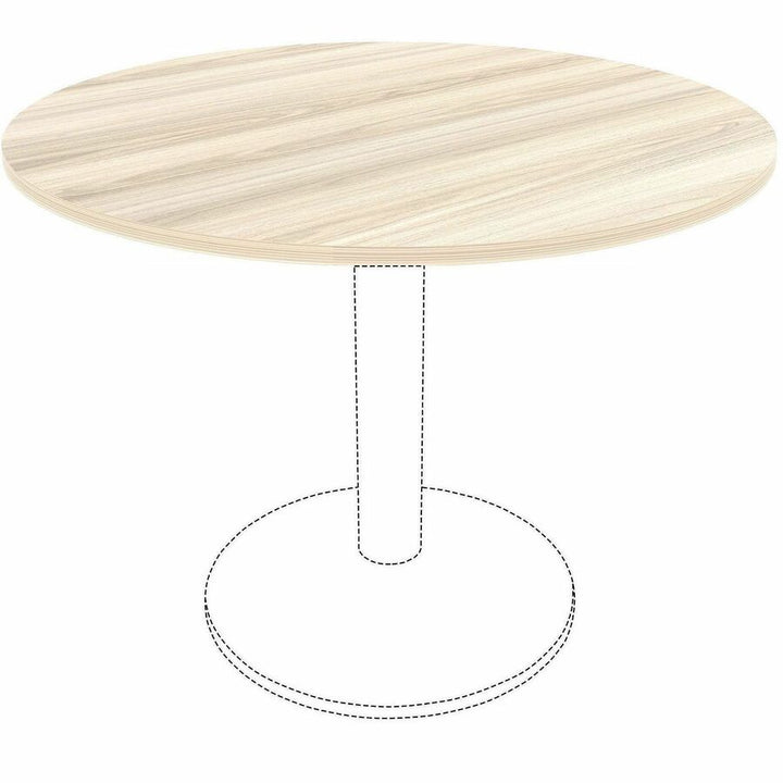 Image of Lorell 66361 Essentials Hospitality/Conference Round Table Top, Round Top, Assembly Required, Modern Elm, 1 Each