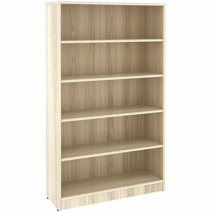 Image of Lorell 66342 Sturdy 5-Shelf Bookcase, 5 x Shelf(ves), Modern Elm, Assembly Required, 1 Each