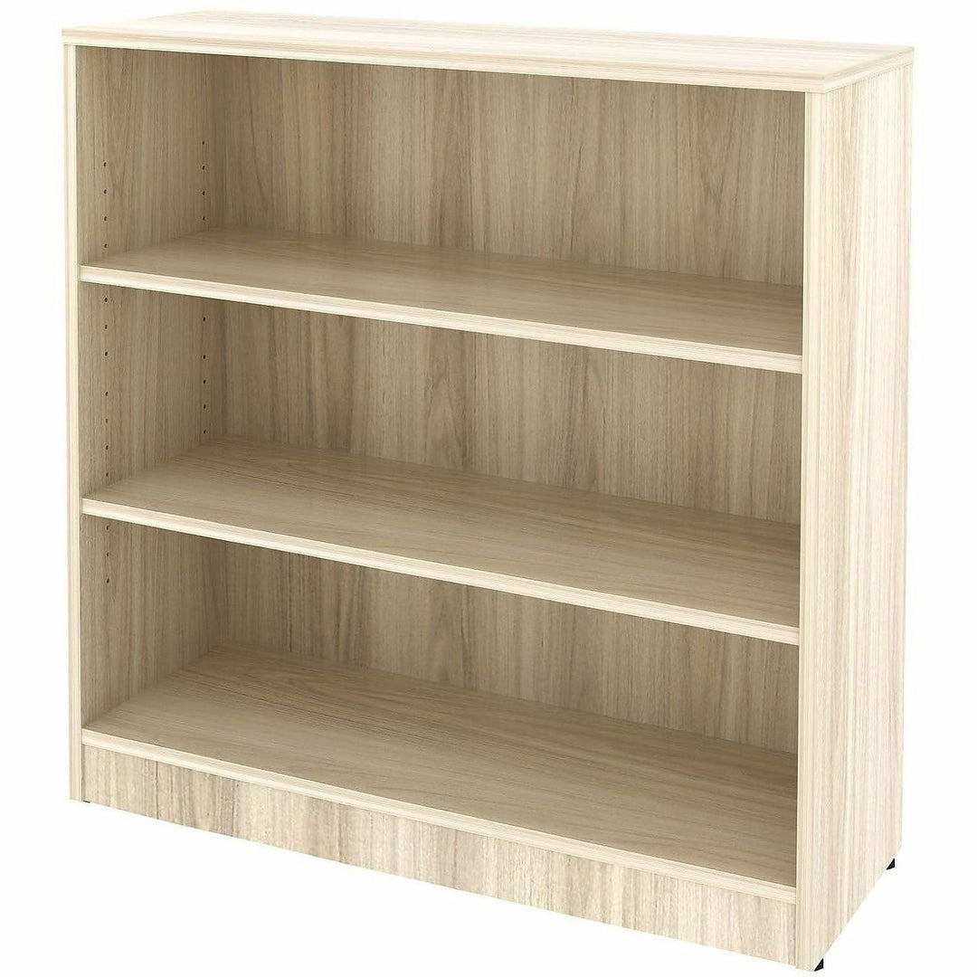 Image of Lorell 66340 Sturdy 3-Shelf Bookcase, 3 x Shelf(ves), Modern Elm, Assembly Required, 1 Each