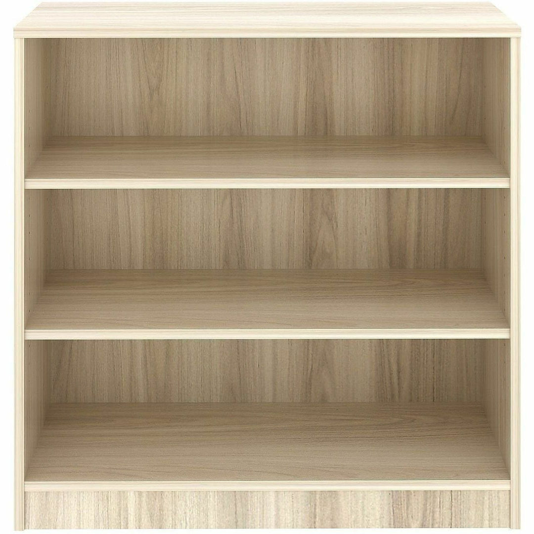 Image of Lorell 66340 Sturdy 3-Shelf Bookcase, 3 x Shelf(ves), Modern Elm, Assembly Required, 1 Each
