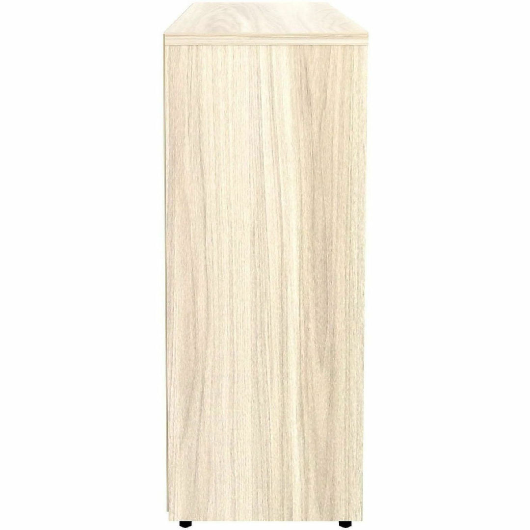 Image of Lorell 66339 Sturdy 2-Shelf Bookcase, 2 x Shelf(ves), Modern Elm, Assembly Required, 1 Each