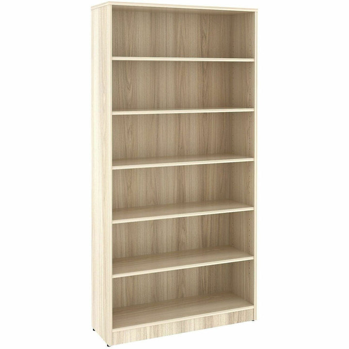 Image of Lorell 66343 Sturdy 6-Shelf Bookcase, 6 x Shelf(ves), Modern Elm, Assembly Required, 1 Each