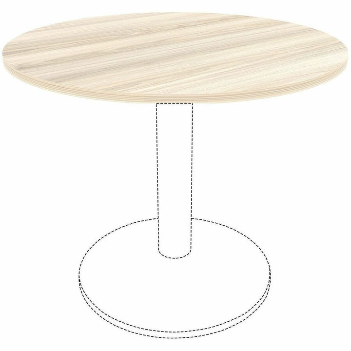 Image of Lorell 66362 Essentials Hospitality/Conference Round Table Top, Round Top, Assembly Required, Modern Elm, 1 Each