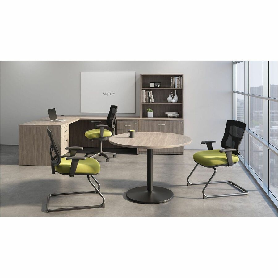 Image of Lorell 66362 Essentials Hospitality/Conference Round Table Top, Round Top, Assembly Required, Modern Elm, 1 Each
