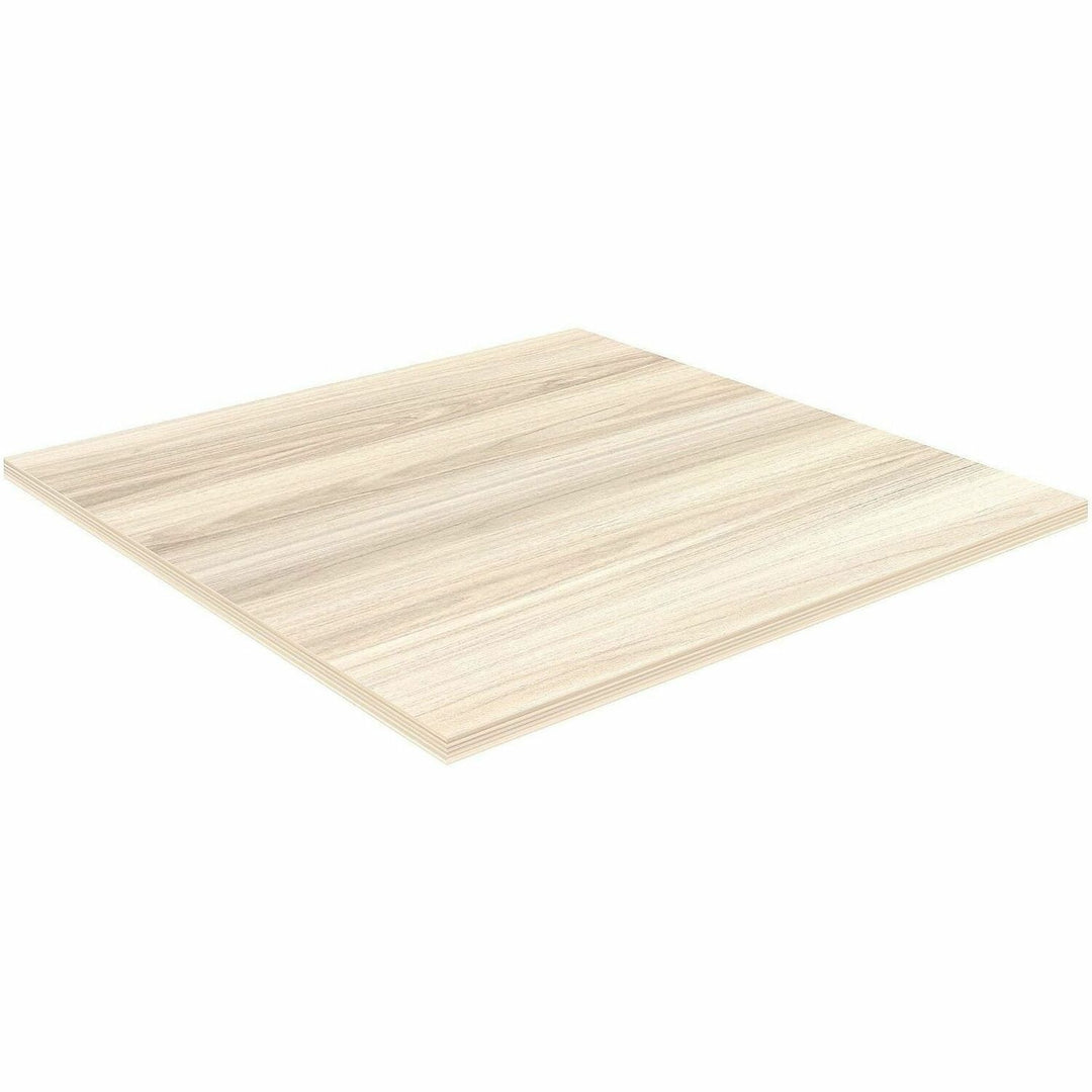 Image of Lorell 66365 Essentials Hospitality/Conference Square Table Top, Square Top, 36" Table Top Length, Assembly Required, Modern Elm, 1 Each