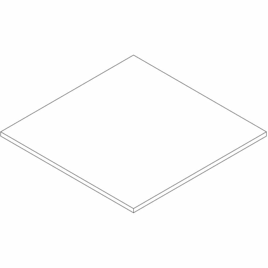 Image of Lorell 66365 Essentials Hospitality/Conference Square Table Top, Square Top, 36" Table Top Length, Assembly Required, Modern Elm, 1 Each
