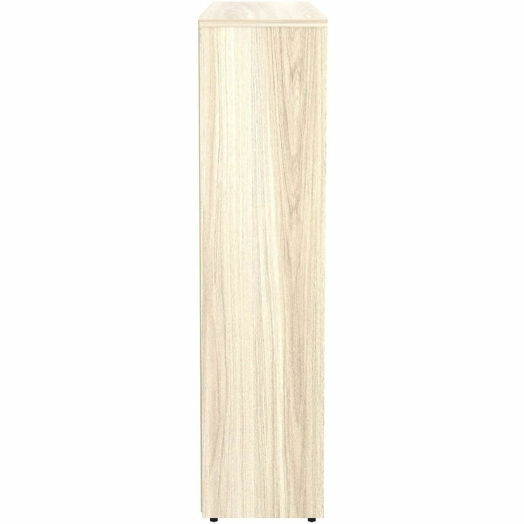 Image of Lorell 66341 Sturdy 4-Shelf Bookcase, 4 x Shelf(ves), Modern Elm, Assembly Required, 1 Each