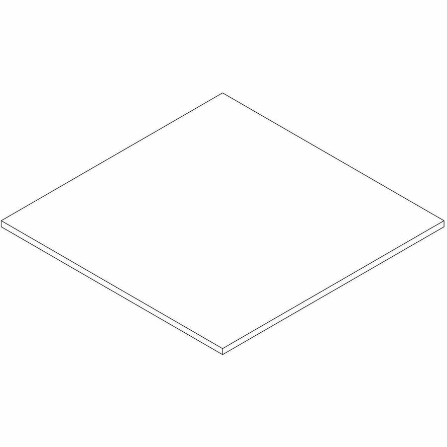 Image of Lorell 66364 Essentials Hospitality/Conference Square Table Top, Square Top, 42" Table Top Length, Assembly Required, Modern Elm, 1 Each