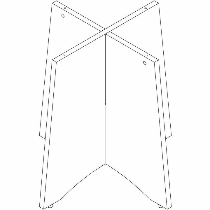 Image of Lorell 66360 Essentials Sturdy Table Base, Assembly Required, Modern Elm, 1 Each