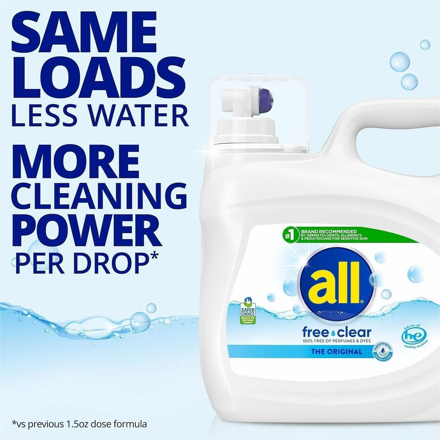 Image of all 47463CT Free Clear Liquid Laundry Detergent